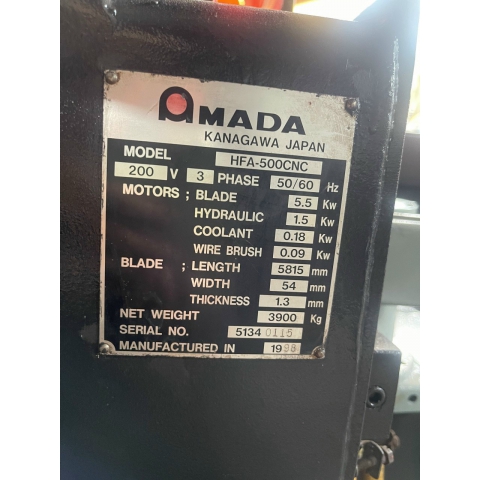 Máy Cưa AMADA HFA-500CNC